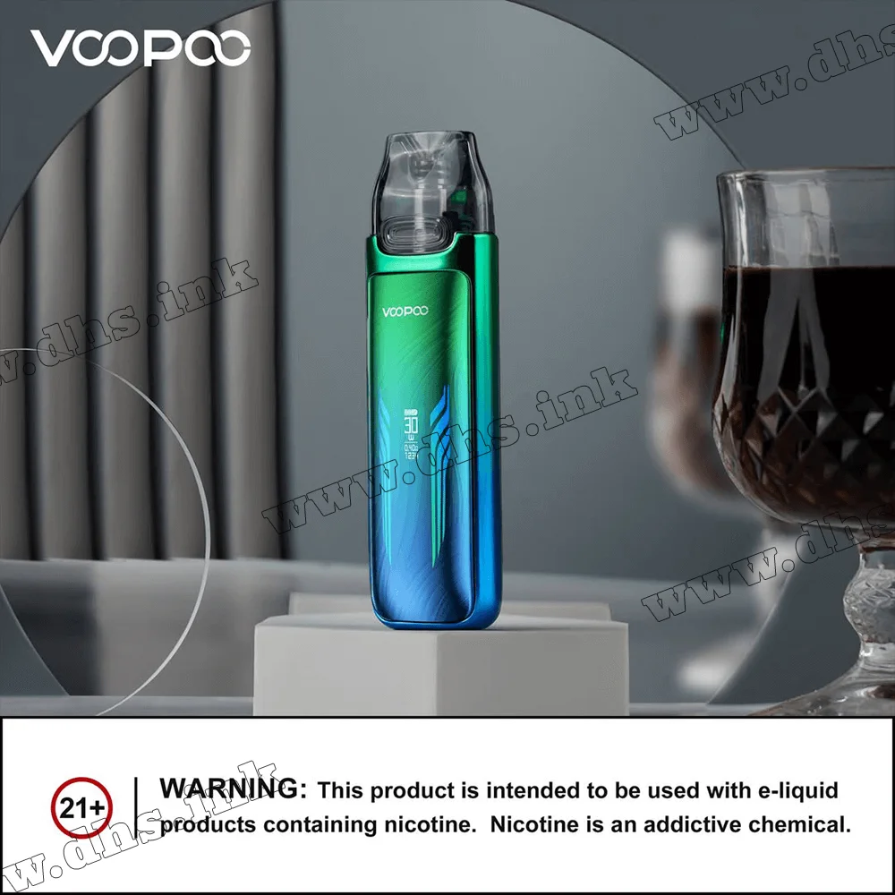 Многоразовая электронная сигарета - Voopoo VMATE Max Pod Kit 1200 мАч (Shiny Green)